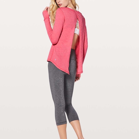 Lululemon Beat the Heat Tie Back Long Sleeve Top - Picture 3 of 6